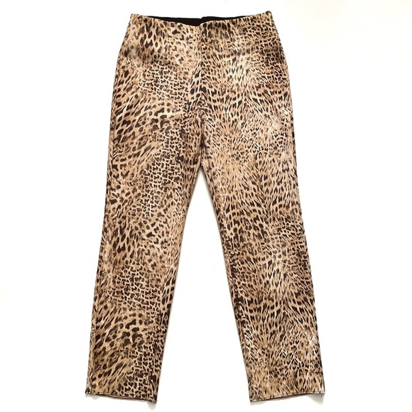 Peter Nygard Pants - Peter Nygard Luxe Slims Leopard Slim Straight Jeggings Size L 14 / 16